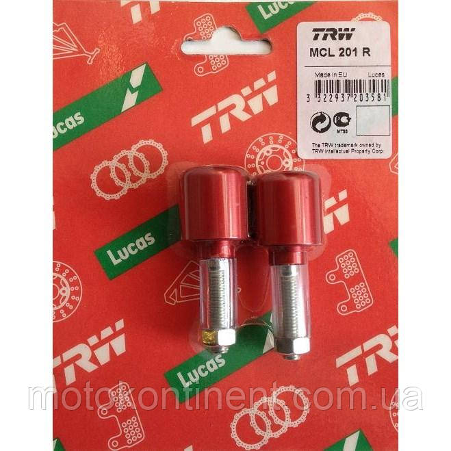 Наконечники алюмінієвого керма мотоцикла (діаметром 22 мм із товщиною стінок 5 мм) TRW MCL201R
