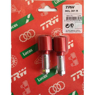 Наконечники алюмінієвого керма мотоцикла (діаметром 22 мм із товщиною стінок 5 мм) TRW MCL201R, фото 1