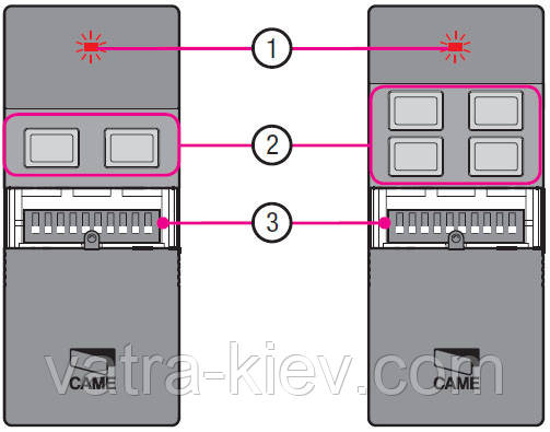 Пульт для ворот / шлагбаума Came TWIN2 с функцией KEY CODE Пульт Came TWIN2