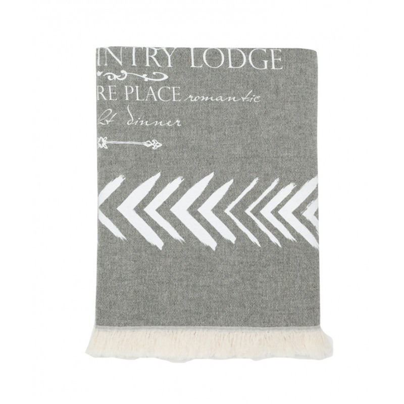 Плед-накидка Barine - Magic Mountain Throw black&white-чорно-білий 130*170