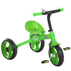Триколісний велосипед PROFI KIDS (M 3253) з дзвінком (Зелений)