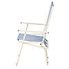 Розкладний туристичний стілець "Дачний" d18 мм (текстилен блакитна смужка), фото 3