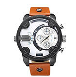 Чоловічий годинник натуральна шкіра, фото 2