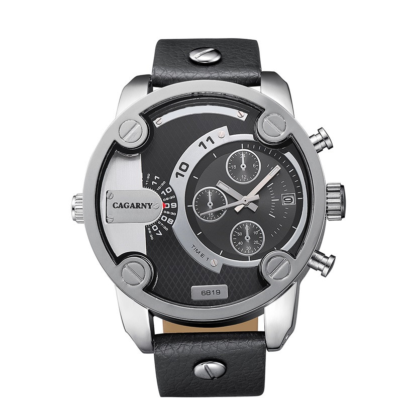 Чоловічий годинник натуральна шкіра, фото 1