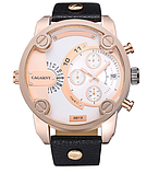 Чоловічий годинник натуральна шкіра, фото 4