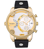 Чоловічий годинник натуральна шкіра, фото 5