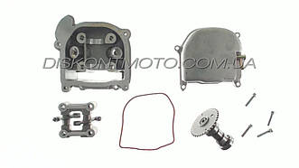 Головка циліндра 4T GY6 100 (50мм) (в зборі, +кришка) китайський скутер 139QMB KOMATCU