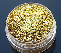 Глиттер Ярко-Золотой (крупный) 0,4 мм, 1 кг