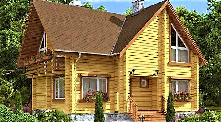 Дерев'яний будинок з профільованого клеєного бруса 10х11 м