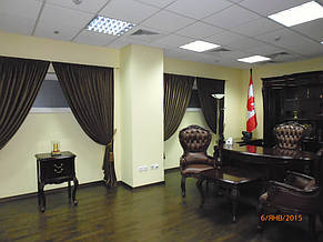 Шторы на подхвате в кабинет. Киев