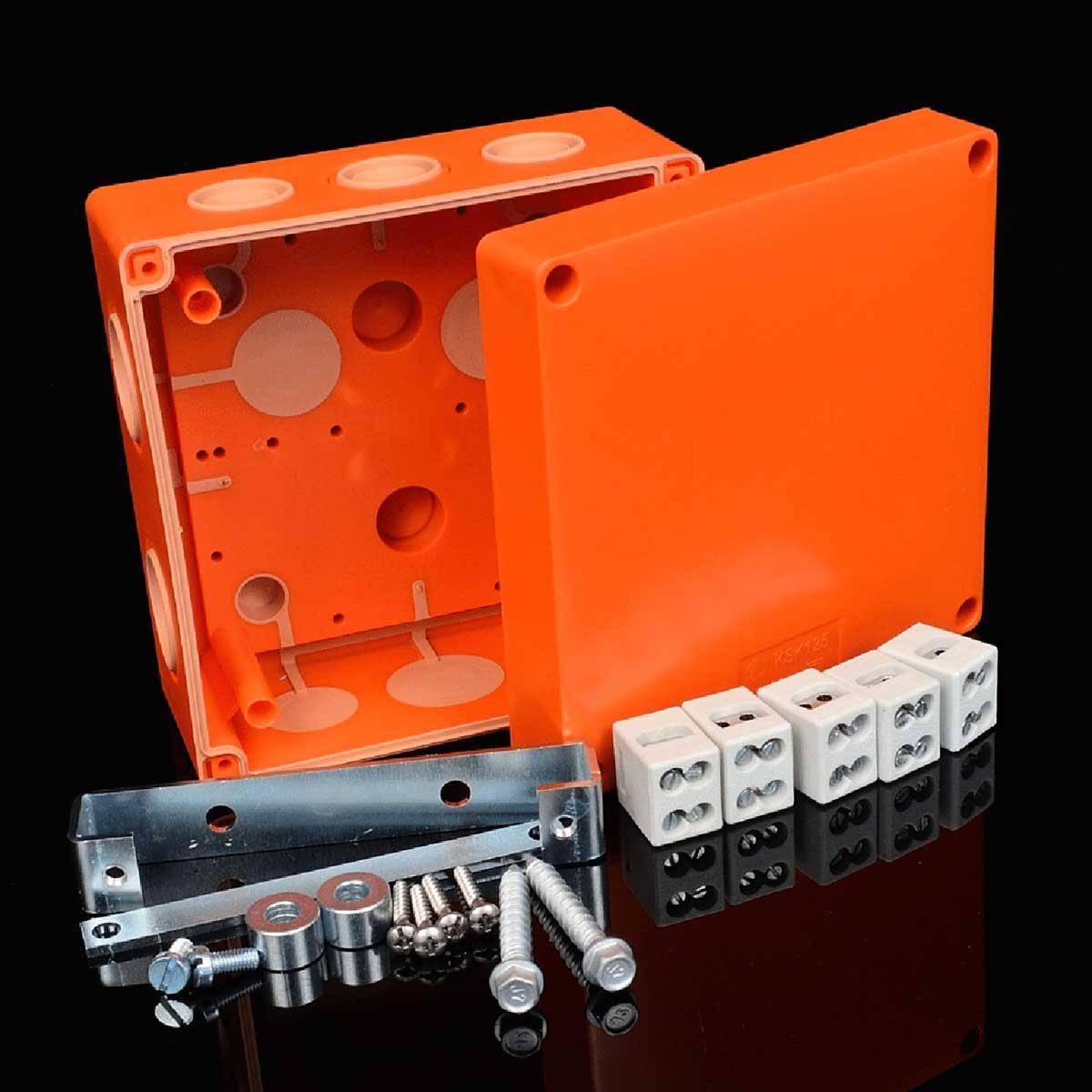 Коробка вогнестійка IP 66, керамічна клема 5x6мм; клас Е90; розміри 126х126х77 мм KSK 125_2PO6