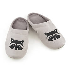 Домашние тапочки шлепки Енот багира