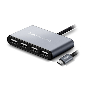 USB HUB Type-C Hoco HB3 4xUSB Gray