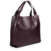 Красивая качественная кожаная женская сумка Mesho виноградная