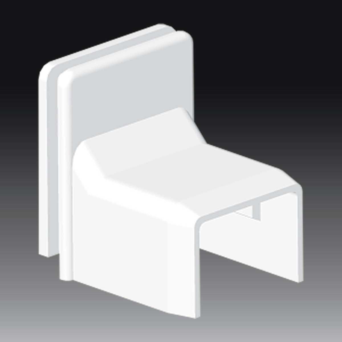 Перехідник на коробку LK 80x16 білого кольору; Серія LV; ПВХ 8737_HB