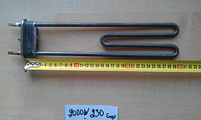 Тен на пральну машину 2000 W / L=304мм (з місцем під датчик) Thermowatt, Італія Zipexpert