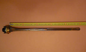 Мідний тен для чавунної батареї 3000 W з різьбленням 1 1/4" (Thermowatt,Італія) з італійським терморегулятором Zipexpert