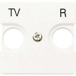 Лицьова панель телевізійної розетки TV-R (білий) Zenit ABB N2250.8 BL