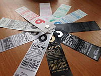 Печать бирок для одежды (только ОПТ от 100шт.)