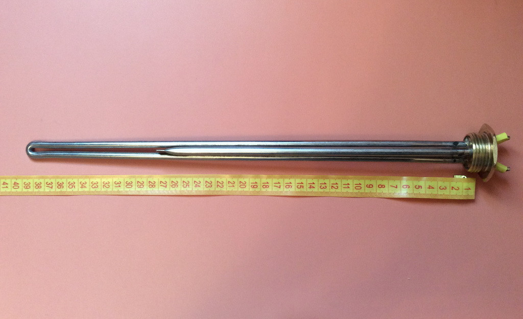 Тен для алюмінієвої батареї 1000 W (нержавейка) на латунною різьбою 1" (один дюйм) Balcik, Туреччина Zipexpert, фото 1