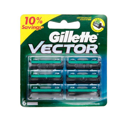 Змінні касети Gillette Vector Original (6 шт) G0034