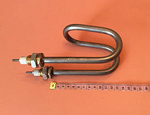 Тен водяній дистилляторный 2000 Вт (ЛИЖА) / 220В / з НЕРЖАВІЙКИ (на латунних штуцерах Ø18мм) Україна Zipexpert