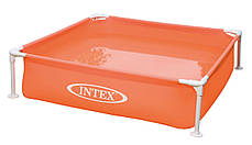 Дитячий каркасний басейн Intex 57171 (122x122x30 см) (Жовтий), фото 2