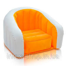 Дитяче надувне крісло intex 68597 (Жовтогарячий), фото 1