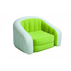 Надувне крісло Intex Cafe Club Chair 97x76x69 ІНТЕКС 68571 (Жовтогарячий), фото 3