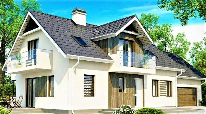 Будинок дерев'яний з профільованого клеєного бруса 19х9 м