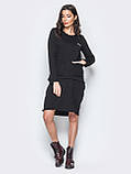 Модна тепла осіння жіноча трикотажна сукня футляр великого розміру a.play M 46-48, фото 2