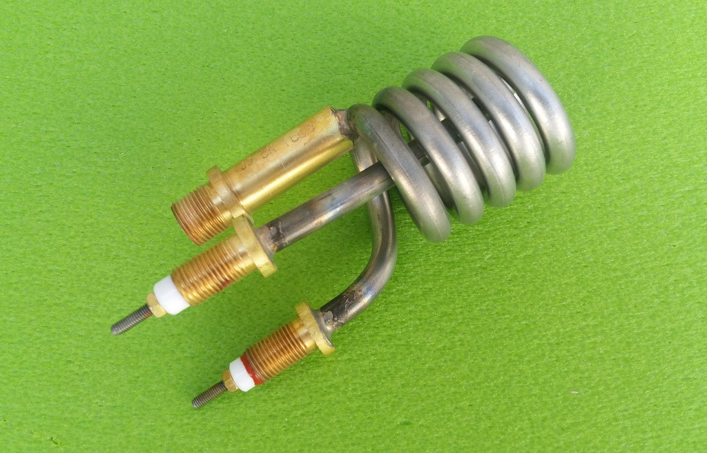 Тен (нагрівач) нержавійка 3kW/ 220V/ штуцер Ø10мм (спіралеподібний) для проточних змішувачів-водонагрівачів Zipexpert, фото 1