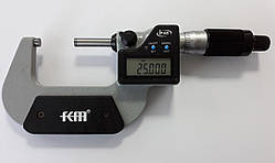 Мікрометр цифровий KM-2133-50 у водозахищеному корпусі IP65, діапазон 25-50 мм, дискретність 0.001 мм