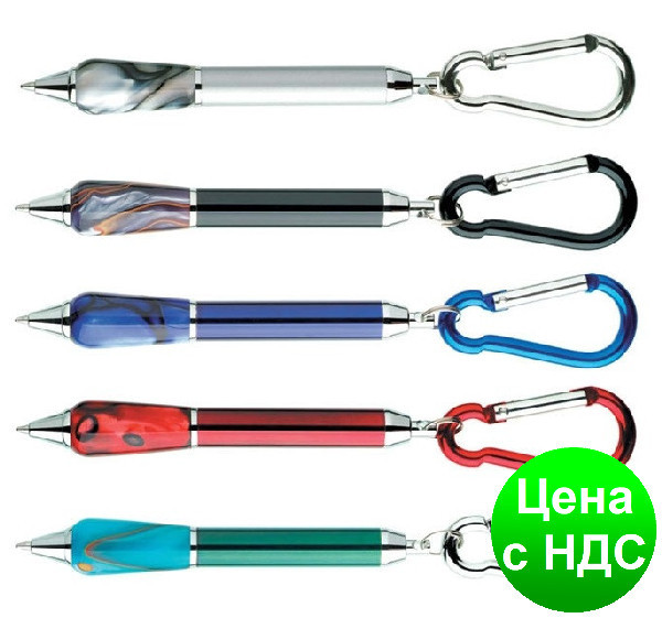 Ручка-брелок металевий Aihao BT012 (з карабіном, поворот)