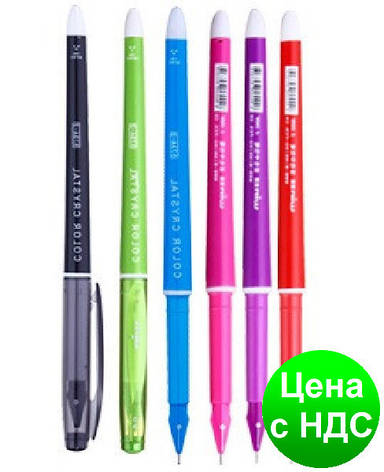 Ручка гелева Winning WZ-573A-2 "Color Crystal" синя, фото 3