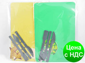 Дошка для пластиліну "Люкс Колор" ДПК-1 (235*160 мм)+стеки++набір з 2-х картонних аплікацій