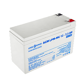 Акумулятор мультигелевий AGM LogicPower LPM-MG 12 — 7,5 AH