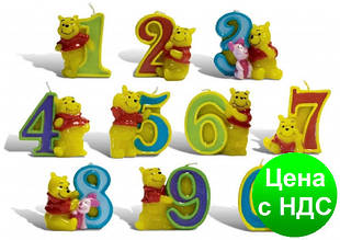 Свечи  цифры  (в торт)  Winni Pooh №5