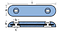 Анод на болтах корпусний UK тип — Fairline 310x75x35 H,C,111/4,000 кг/цинк, фото 2