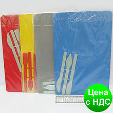 Дошка для пластиліну "Люкс Колор" М (235*155 мм)+стеки