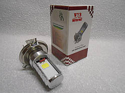 Лампа фари для мотоцикла, скутера, мопеда світлодіодна H4/Hs1 (двостороння)