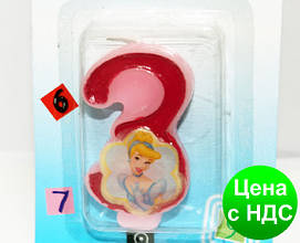 Свічки цифри (в торт) № M076 Принцеси №3