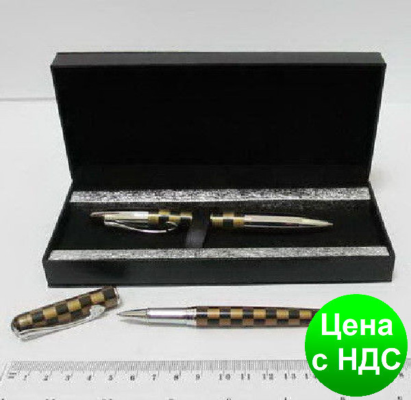 Подарунковий набір з 2 ручок "Шахи" 10926 кулькова поворотна і капілярна (у футлярі)