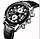 Чоловічий наручній годинник Megir Montre Dark. Класичний кварцевий годинник на ремінці, фото 3