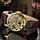 Механічний годинник Winner Golden Fox. Наручний годинник скелетоны з відкритим механізмом, фото 3