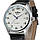Чоловічий механічний годинник Winner Lux White. Класичні наручний годинник з відображенням дати, фото 2