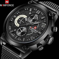 Чоловічі наручні годинники Naviforce 9068 Brutto. Брутальні кварцові годинники з датою