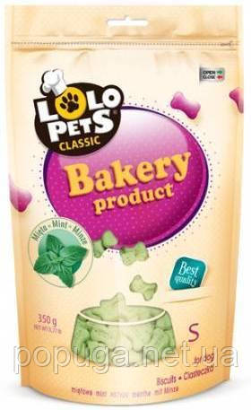 Lolo Pets Печево для собак - кісточки м'ятні, розмір S, 350г