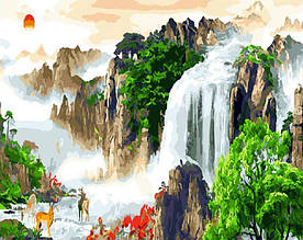 Картина за номерами Гірський водоспад