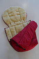 Конверт, чохол зимовий темно-червоний